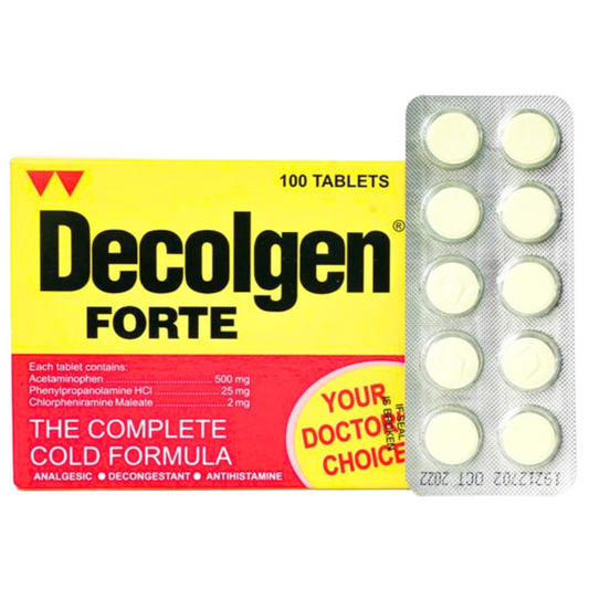ဒီကိုဂျင် အဖျားပျောက်ဆေး|Decolgen Forte