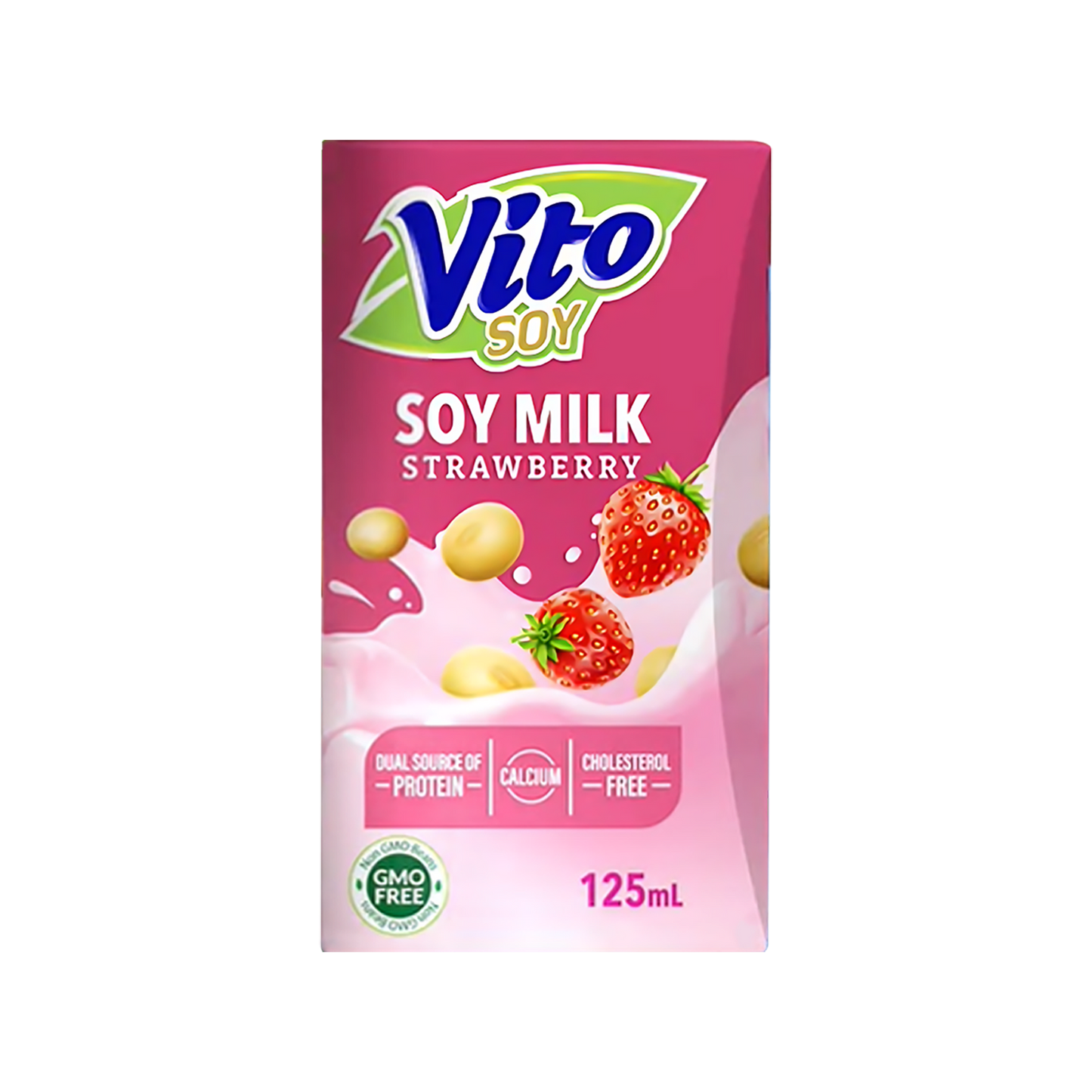 ဗီတို စတော်ဘယ်ရီ ပဲနို့ ဗူးသေး|Vito Strawberry Soy 125ml