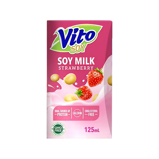 ဗီတို စတော်ဘယ်ရီ ပဲနို့ ဗူးသေး|Vito Strawberry Soy 125ml