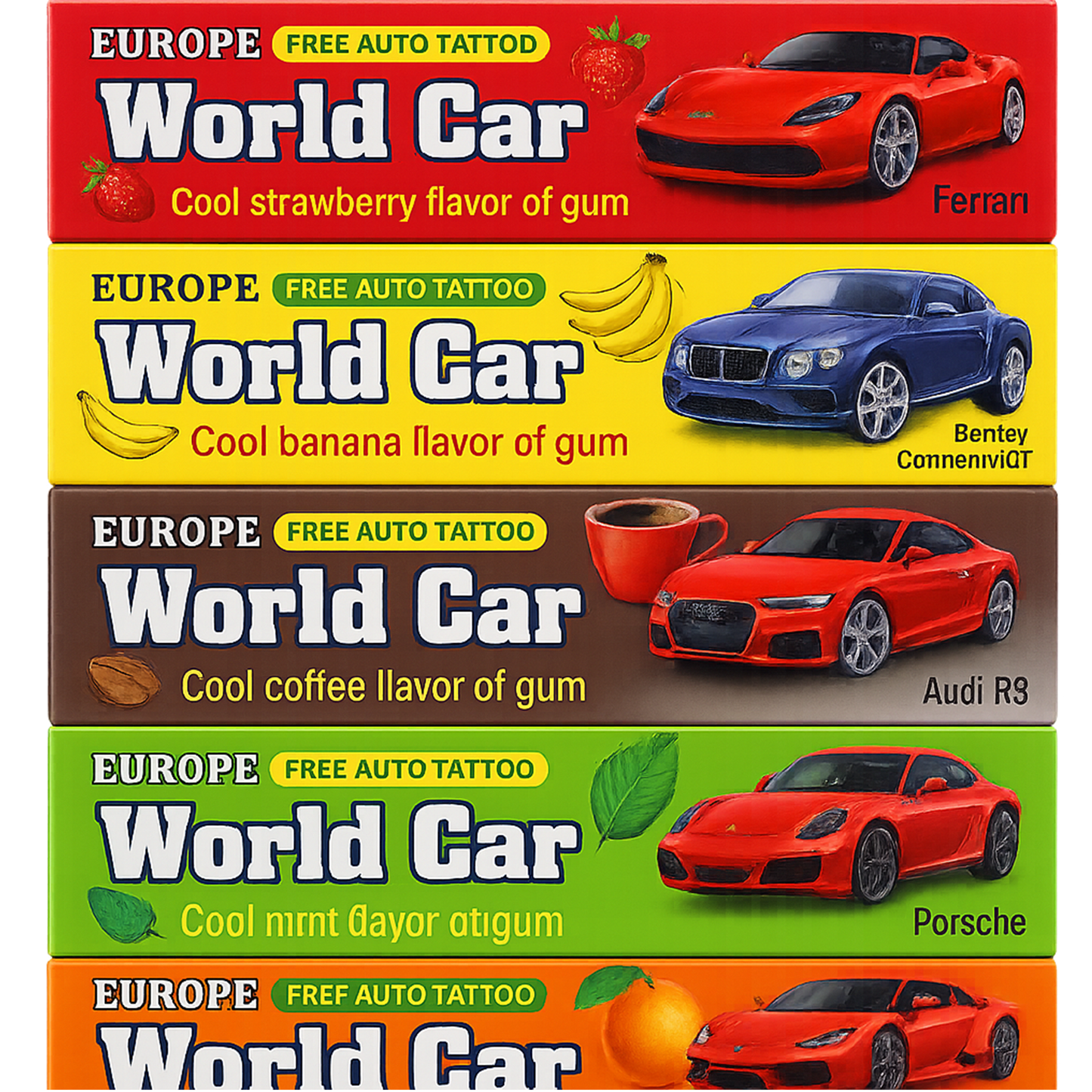 အရသာစုံ ကားပီကေ|World Car Gum