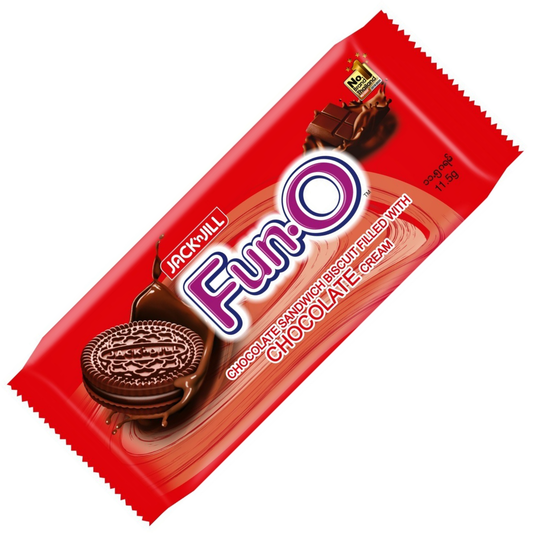 ဖန်အို ဆန်းဒဝစ် ချောချော ဘီစကစ်|Fun-O Sandwich Cho-Choc Biscuit