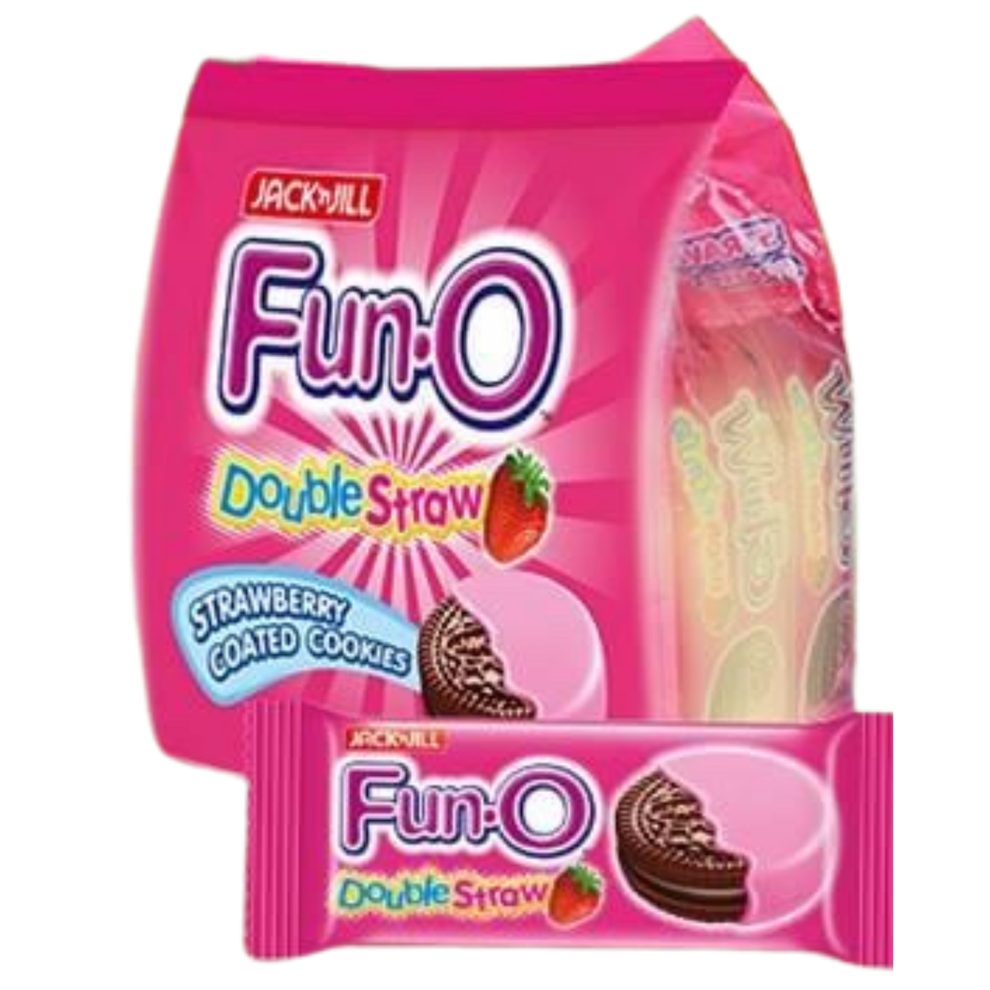 ဖန်အို စတော်ဘယ်ရီနှစ်ထပ် ကွတ်ကီး|Fun-O Double Strawberry