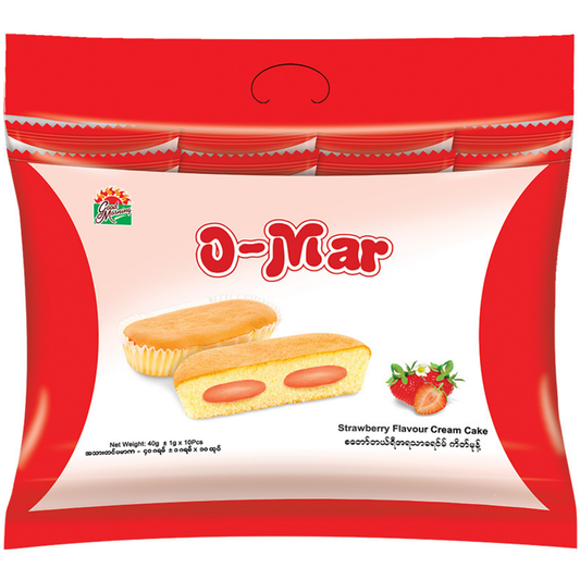 အိုမား ခရင်မ်ကိတ် (စတော်ဘယ်ရီ)|Omar Strawberry Cream Cake