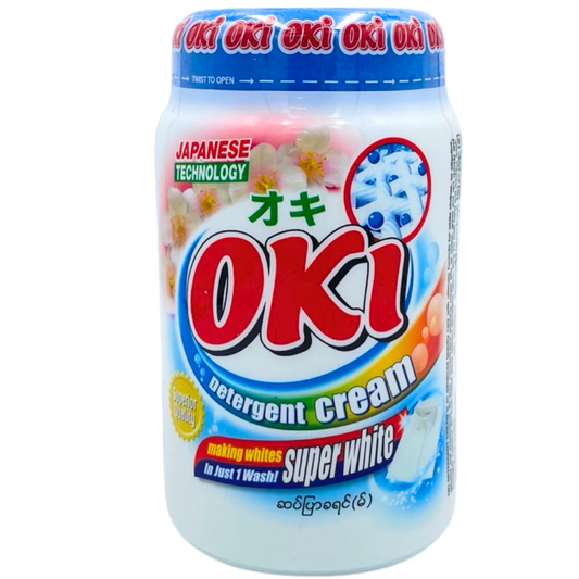 အိုကီ ဗူးကြီး အဖြူ (၉၀၀ ဂရမ်)|Oki Detergent Super WH 900g