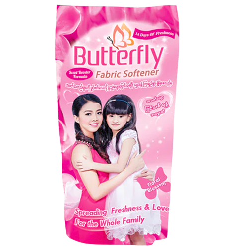 ဘတ်တာဖလိုင်း အမွှေးဆီ ပန်းရောင်|Butterfly Softener PK 450ml