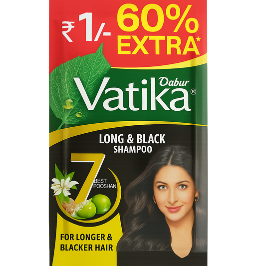 ဗာတီကာ ခေါင်းလျှော်ရည် (အမဲ)|Vatika Shampoo Black