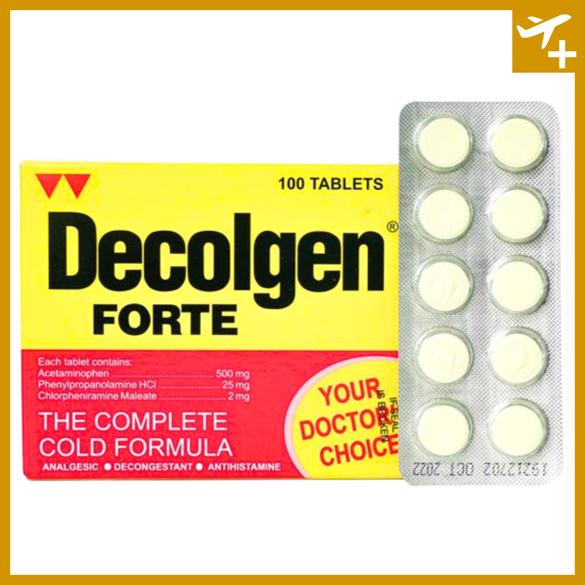 ဒီကိုဂျင် အဖျားပျောက်ဆေး|Decolgen Forte