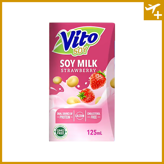 ဗီတို စတော်ဘယ်ရီ ပဲနို့ ဗူးသေး|Vito Strawberry Soy 125ml