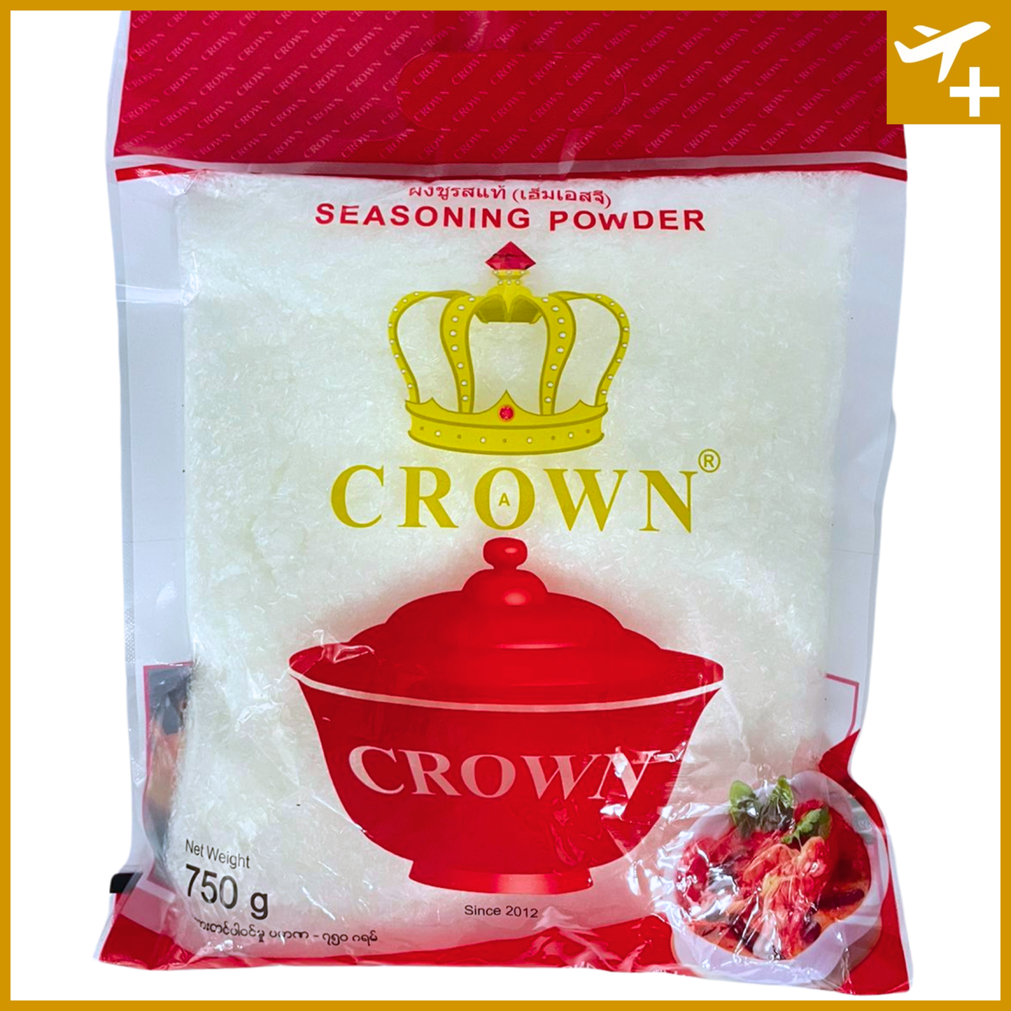 ရွှေငါး အချိုမှုန့် အကြီး|Crown Seasoning 750g